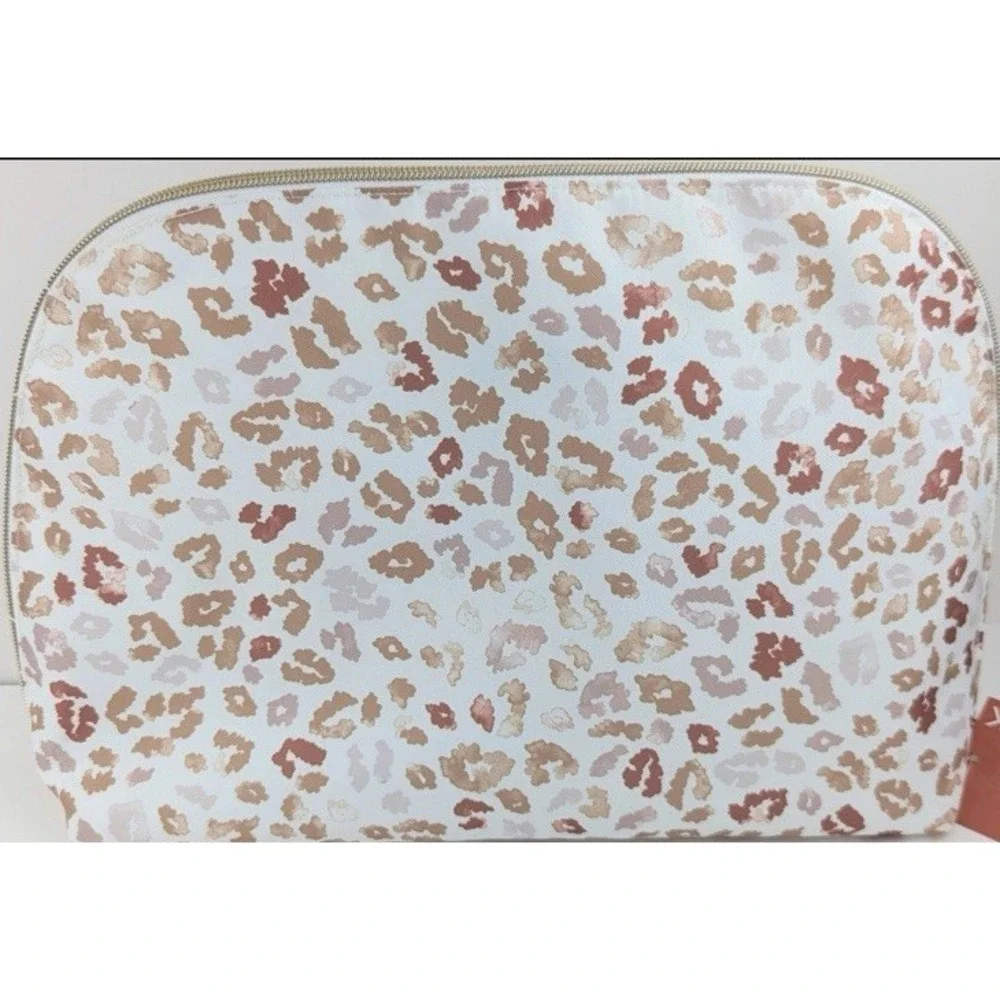 Sonia Kashuk Large Leopard‎ Print Cosmetics Makeup Toiletries Bag + Pouch